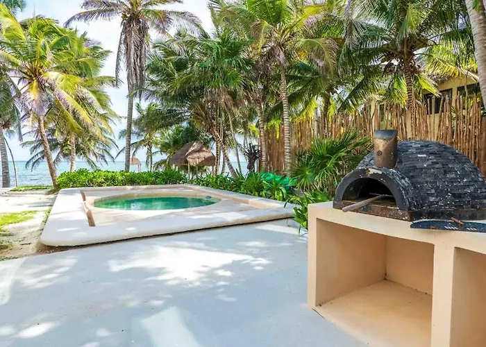 Beachfront Paradise With Private Pool Ocean View Full Kitchen & Shaded Patio - Mandala * Tulum