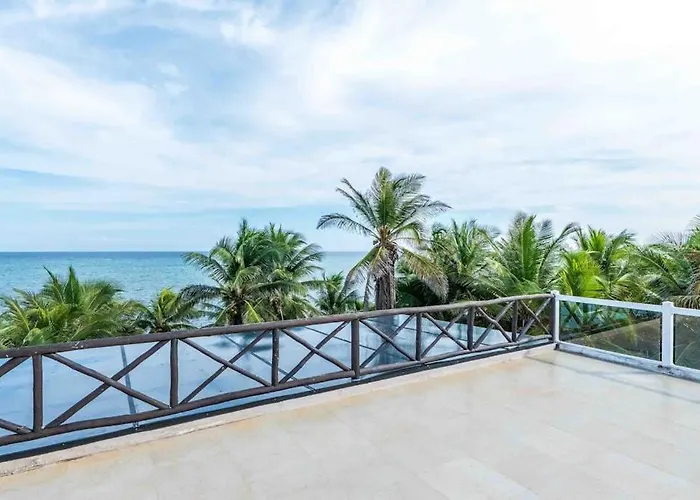 Beachfront Paradise With Private Pool Ocean View Full Kitchen & Shaded Patio - Mandala * Tulum